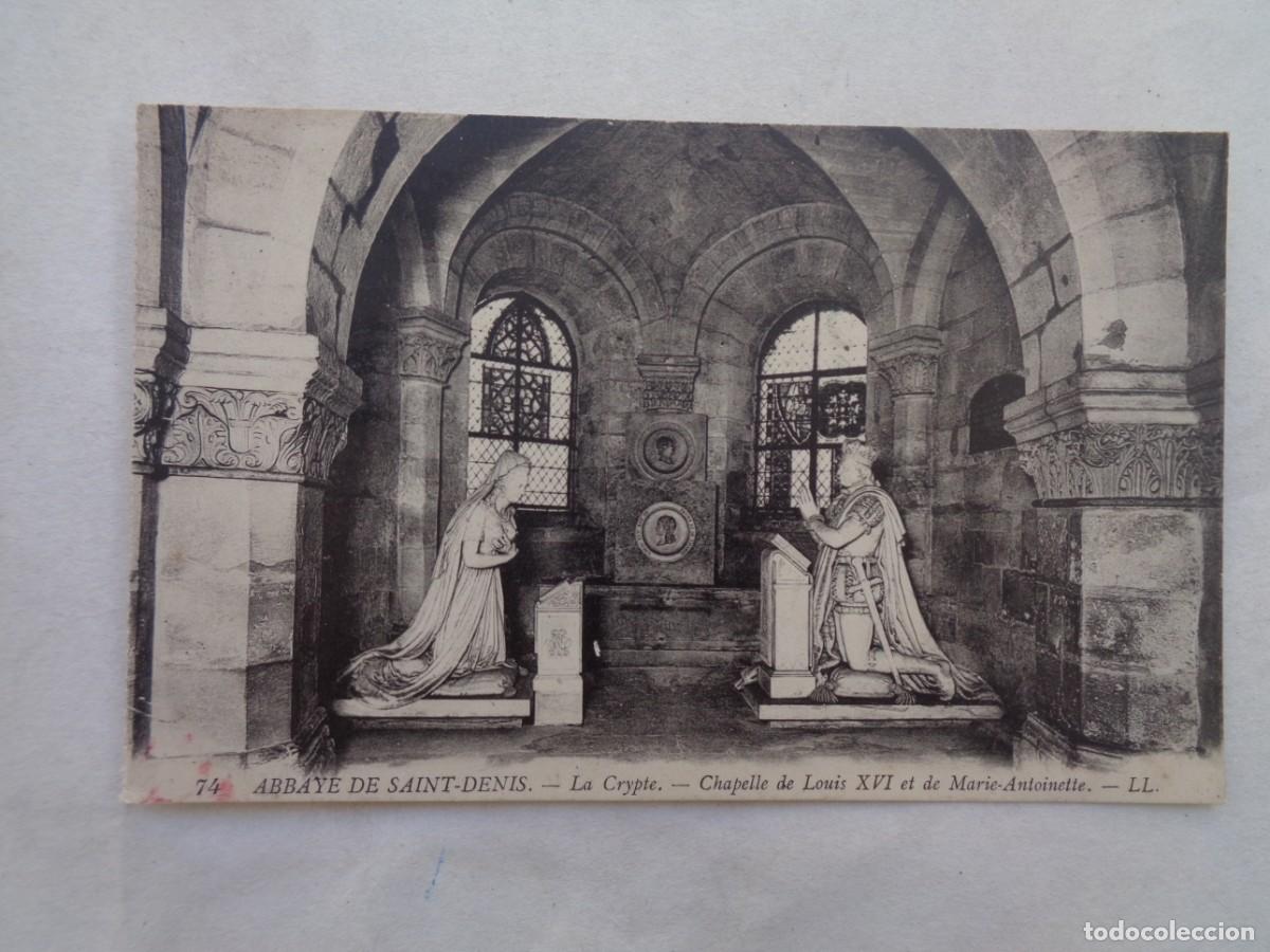 Postales: POSTAL DE LA ABADIA DE SAINT-DENIS ( FRANCIA ): CRIPTA, CAPILLA DE LUIS XVI Y ANTONIETA. PP. SIGLO