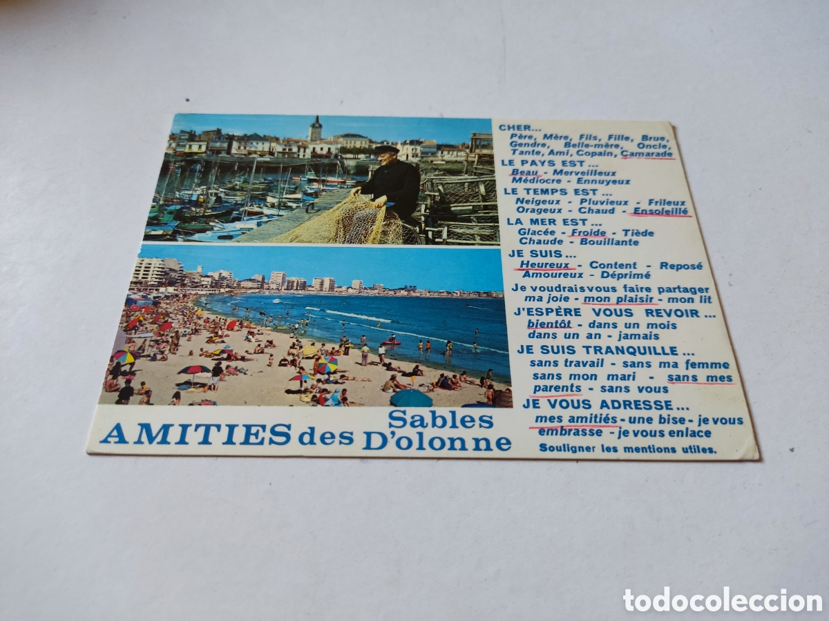 Postal La Vendee,les sables d,olonne