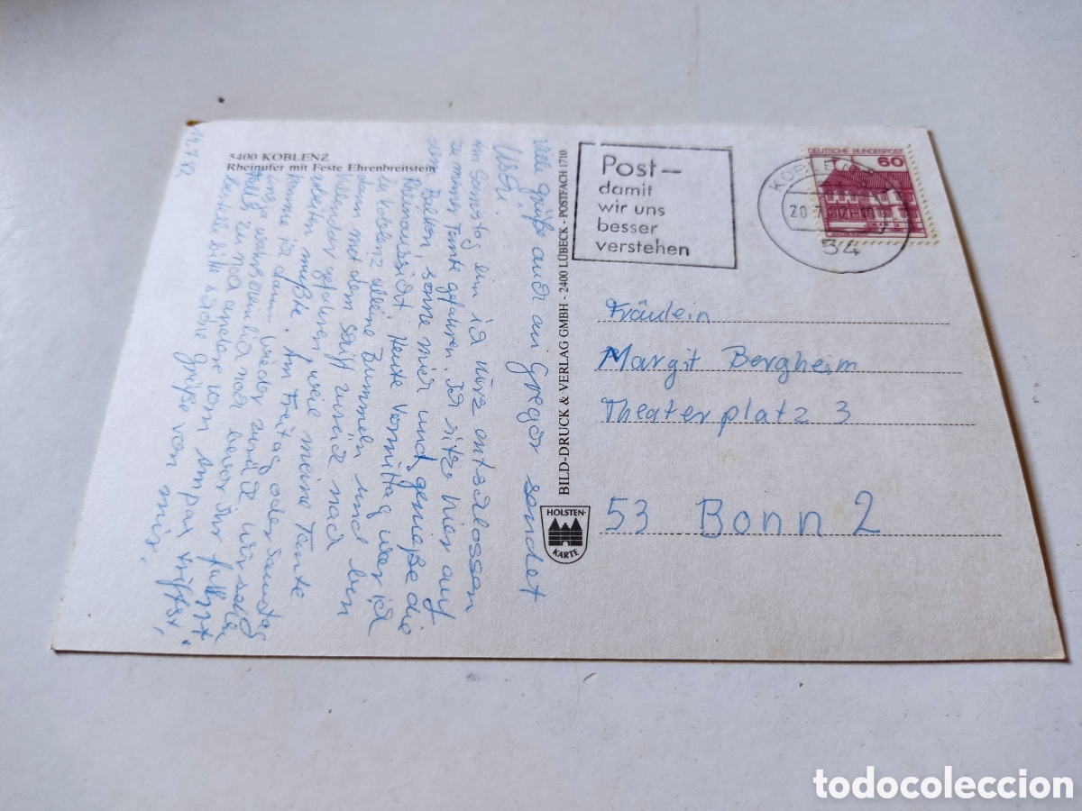 Postales: Postal Koblenz barco - Foto 2
