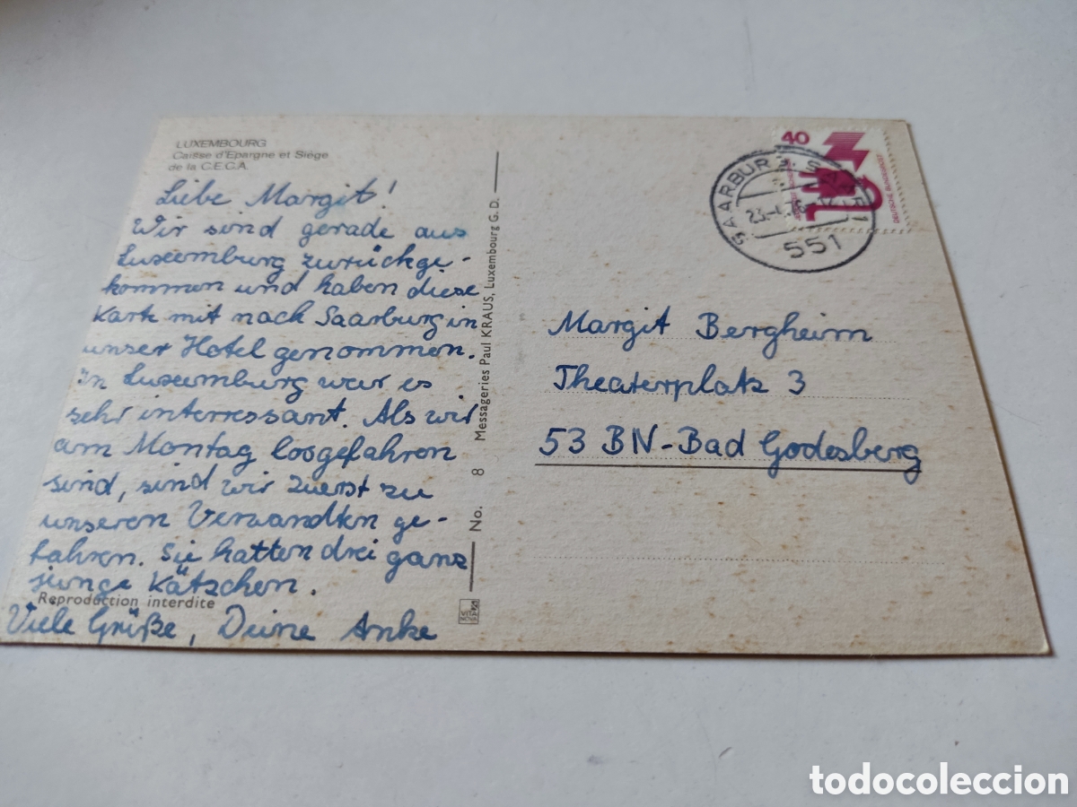 Postales: Postal Luxemburgo - Foto 2