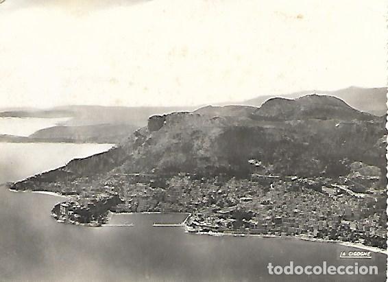 Cartoline: PRINCIPAUT&Eacute; DE MONACO - VUE A&Eacute;RIENNE SUR MONACO - CIRCULADA 1952