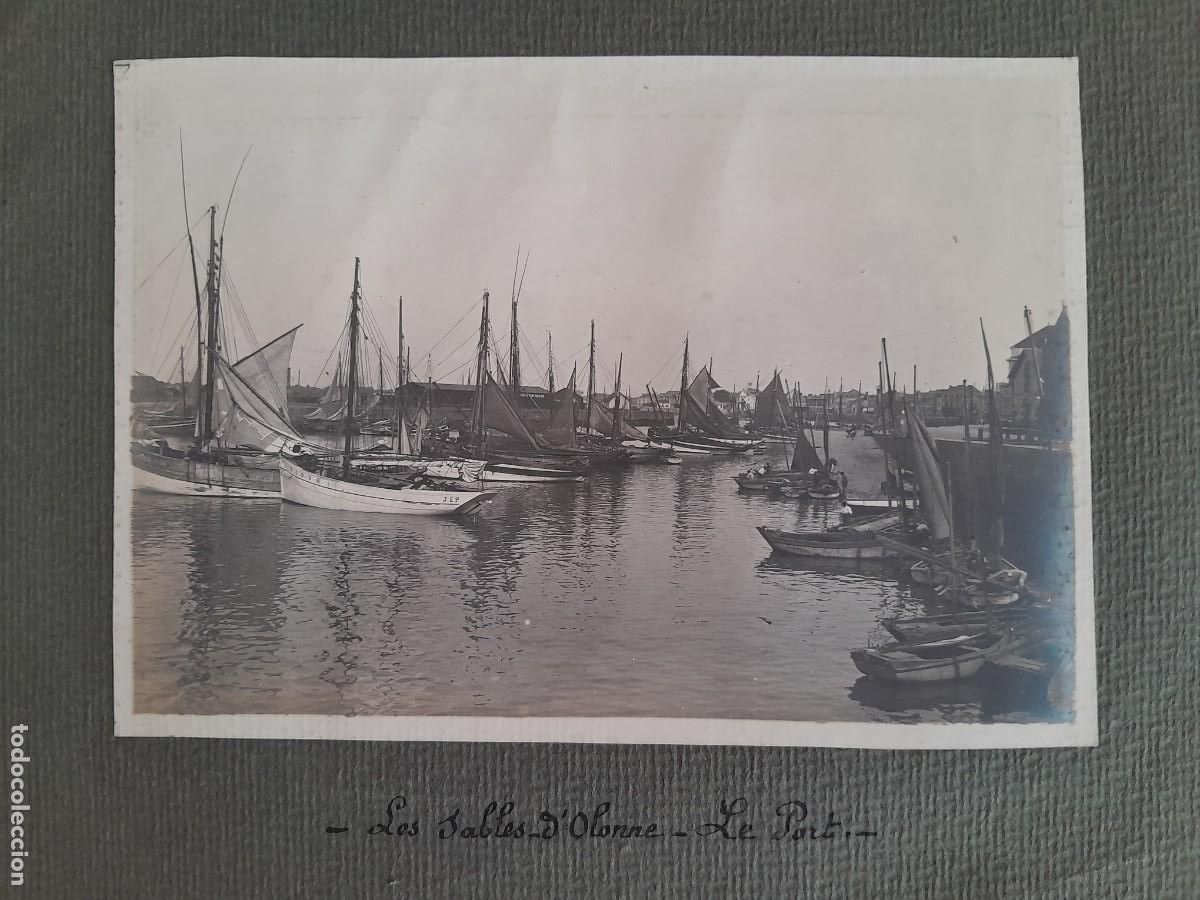 Postais: 2 FOTOGRAFIAS FRANCIA LES SABLES-D'OLONNE EL PUERTO Y LA PLAYA RV