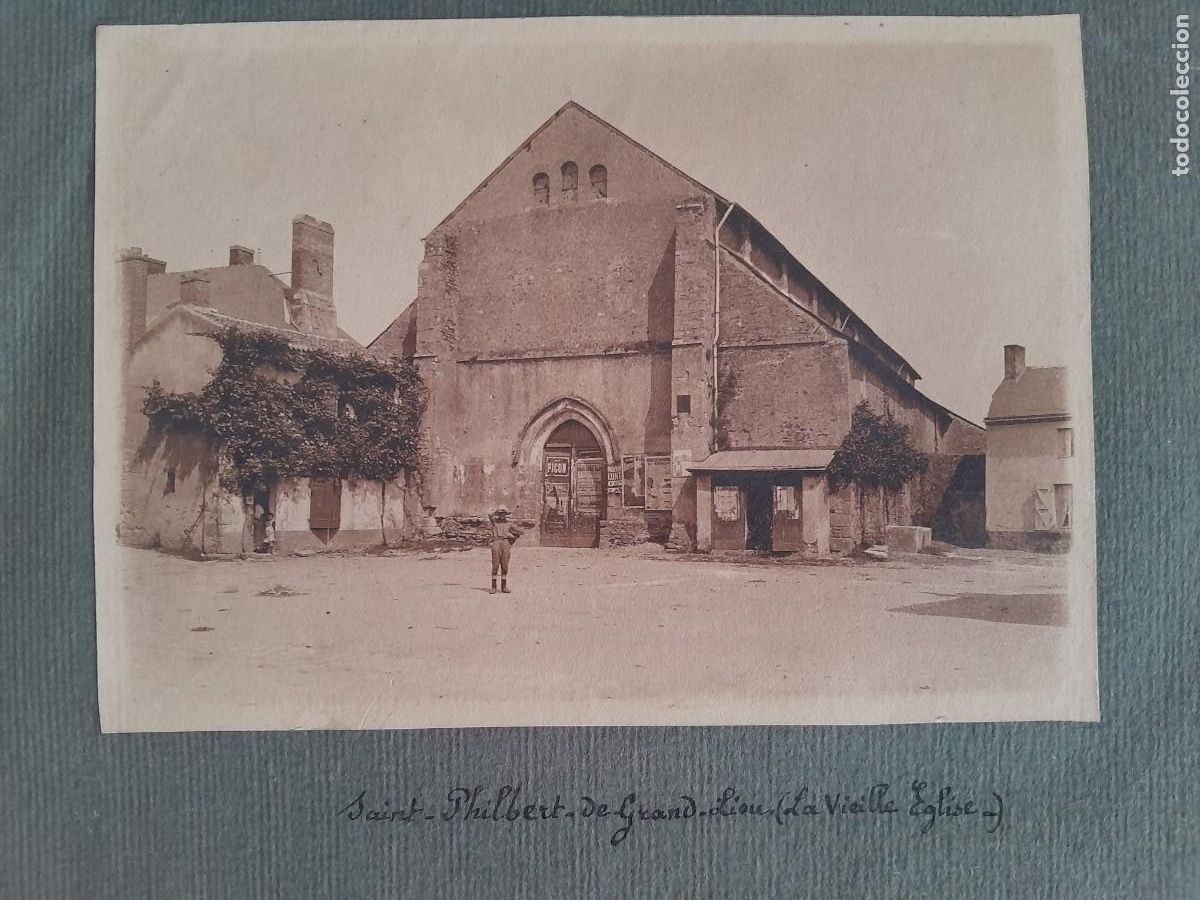 Postais: 2 FOTOGRAFIAS FRANCIA LION SAINT PHILBERT DE GRAND VIEILLE EGLISE CHATEAU TE CLERMONT SUR LOIRE RV