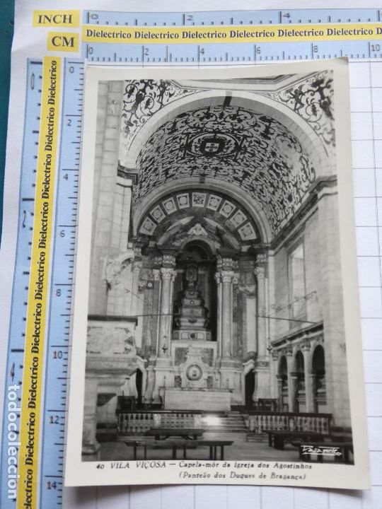 Postais: POSTAL DE PORTUGAL. A&Ntilde;OS 30 50. VILA VI&Ccedil;OSA CAPELA IGREJA DOS AGOSTINHOS 62