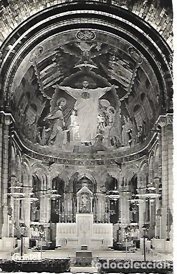 Postais: PARIS - 88. BASILIQUE DU SACR&Eacute;-CHOEUR - LE CHOEUR ET LA MOSA&Iuml;QUE - CIRCULADA 1957