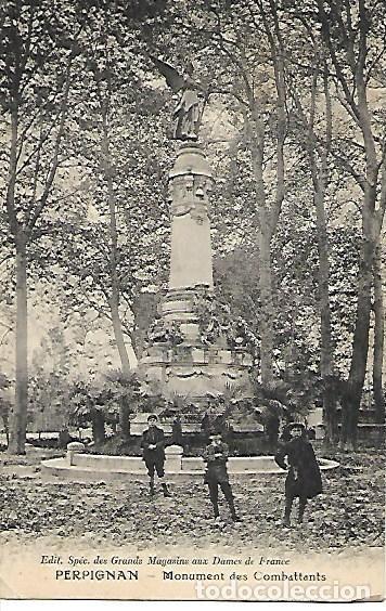 Postales: PERPIGNAN - MONUMENT DES COMBATTANS - SIN CIRCULAR - Foto 1