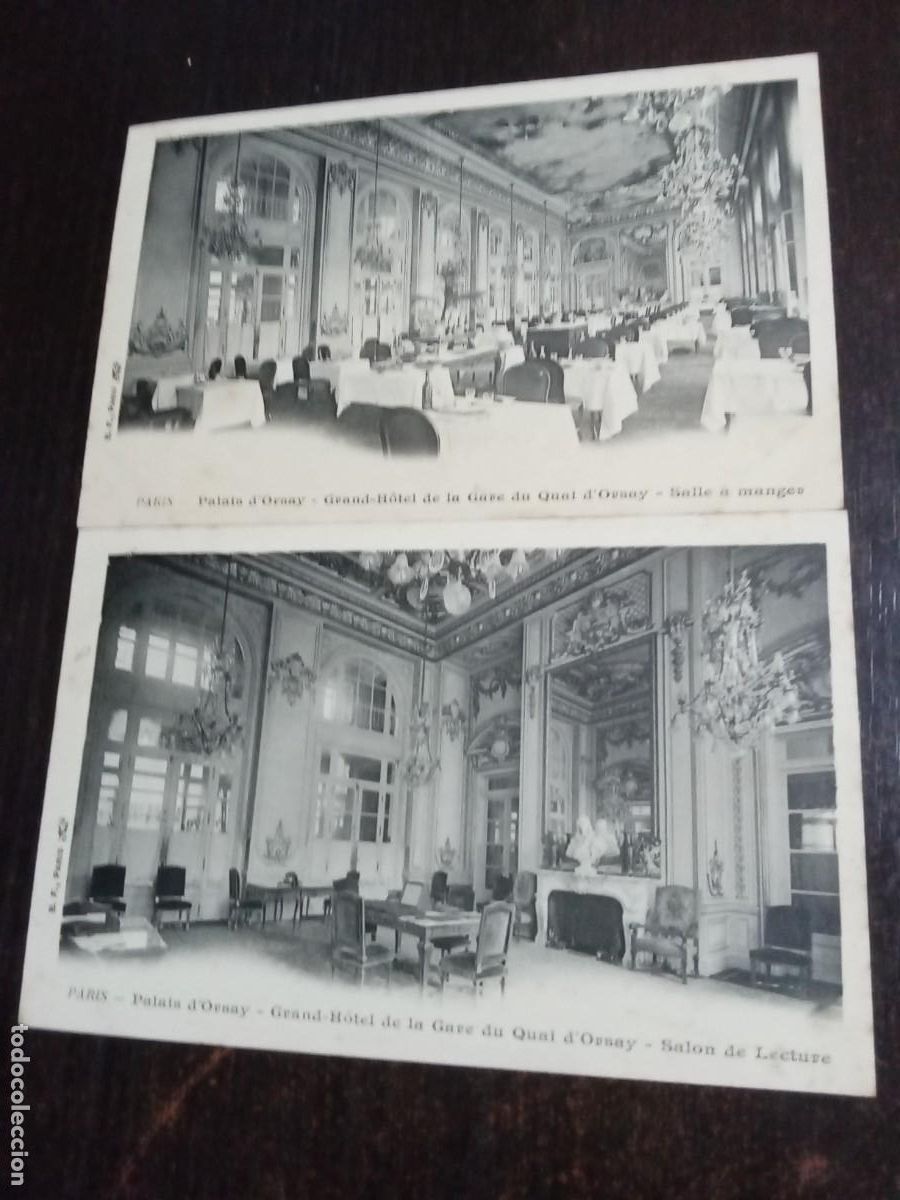 Postales: Paris.Palais d Orsay. 2 postals. - Foto 1