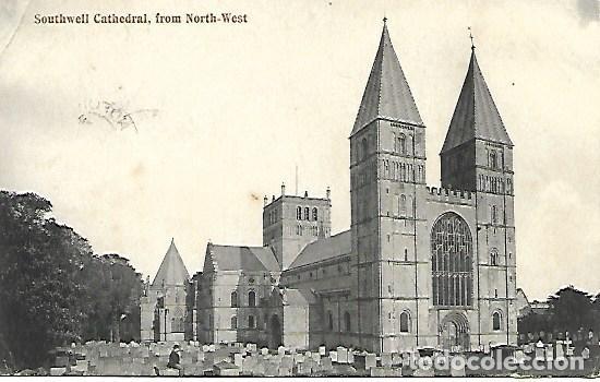 Postais: SOUTHWELL CATHEDRAL, FROM NORTH-WEST - CIRCULADA 1906