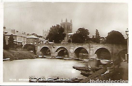 Postales: WYE BRODGE AND CATHEDRAL, HEREFORD - SIN CIRCULAR
