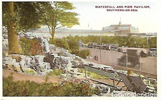 Postales: WATERFALL AND PIER PAVILION, SOUTEND-ON-SEA - CIRCULADA 1950