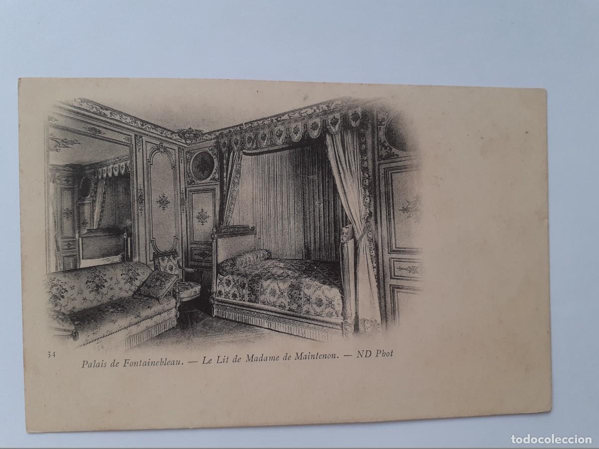 Postales: POSTAL - FRANCIA PALACIO DE FONTAINEBLEAU CAMA DE MADAME DE MAINTENON - S/C
