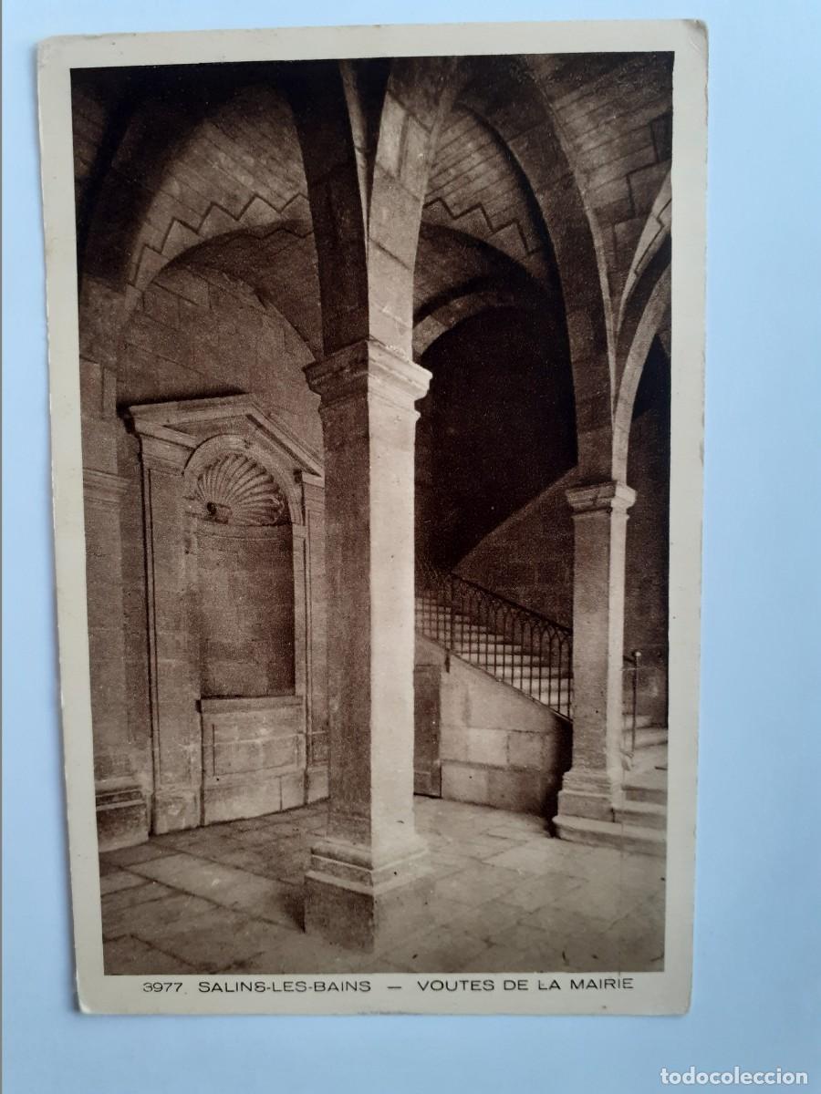 Postcards: POSTAL - FRANCIA SALINS-LES-BAINS B&oacute;vedas del ayuntamiento - ESCRITA