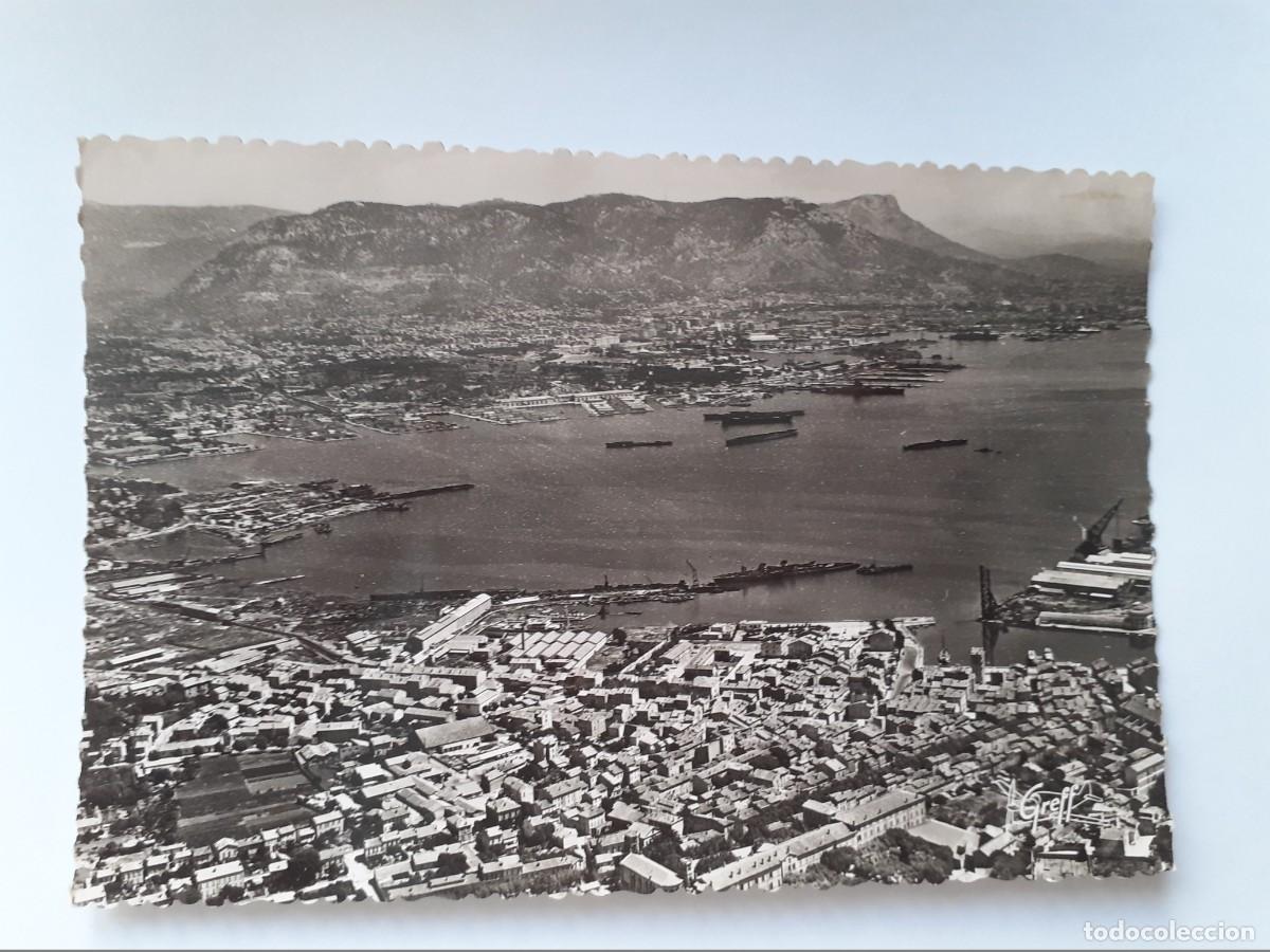 Cartoline: POSTAL FOTO - FRANCIA - EN PROVINCIA TOUL&Oacute;N VISTA A&Eacute;REA EL SEYNE Y TODO EL PUERTO DE TOULON - S/C