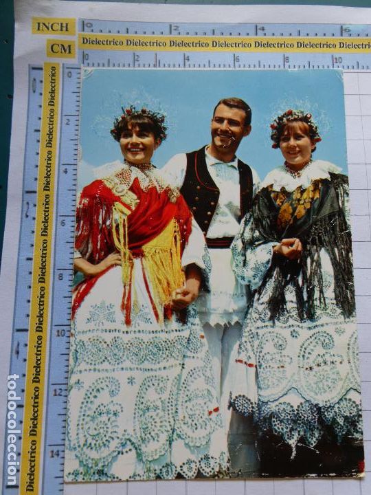 Postales: POSTAL DE YUGOSLAVIA CROACIA. FOLKLORE TRAJES T&Iacute;PICOS ESCENA VIVA TIPISMO. 1655
