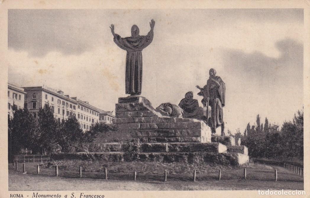 Postales: Roma - Monumento a S. Francesco - Foto 1