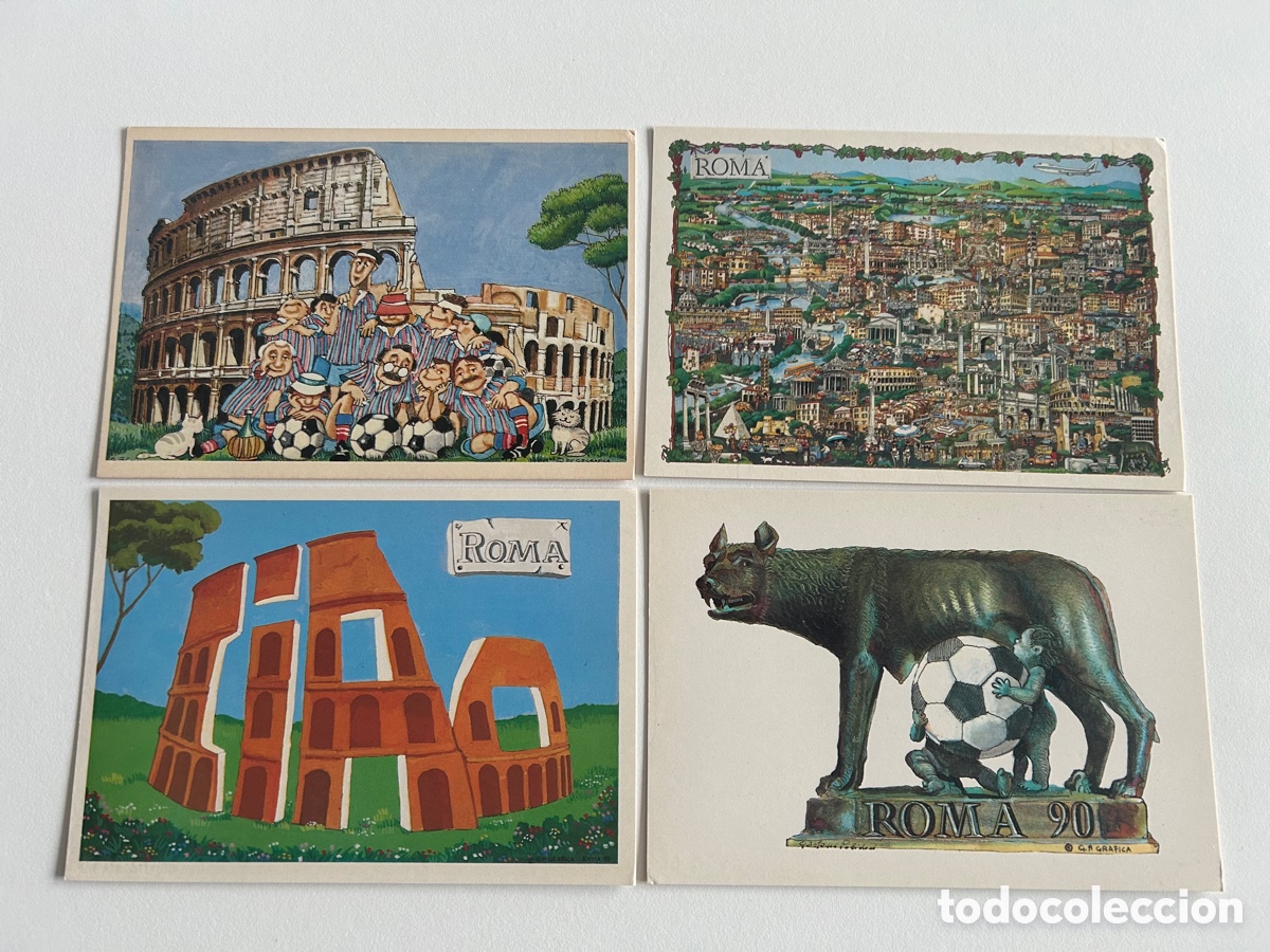 Postales: 4 POSTALES SIN CIRCULAR DE ROMA - Foto 1