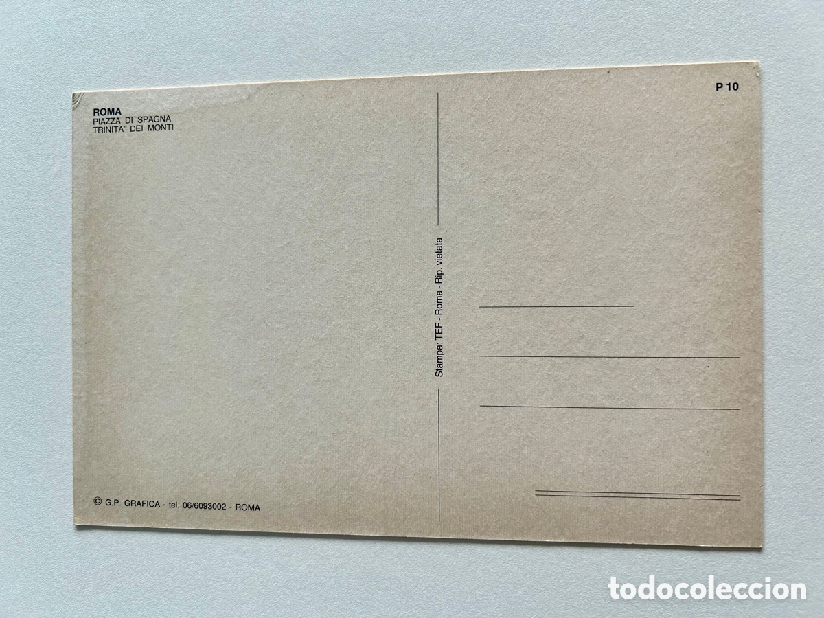 Postales: POSTAL SIN CIRCULAR DE ROMA - Foto 2