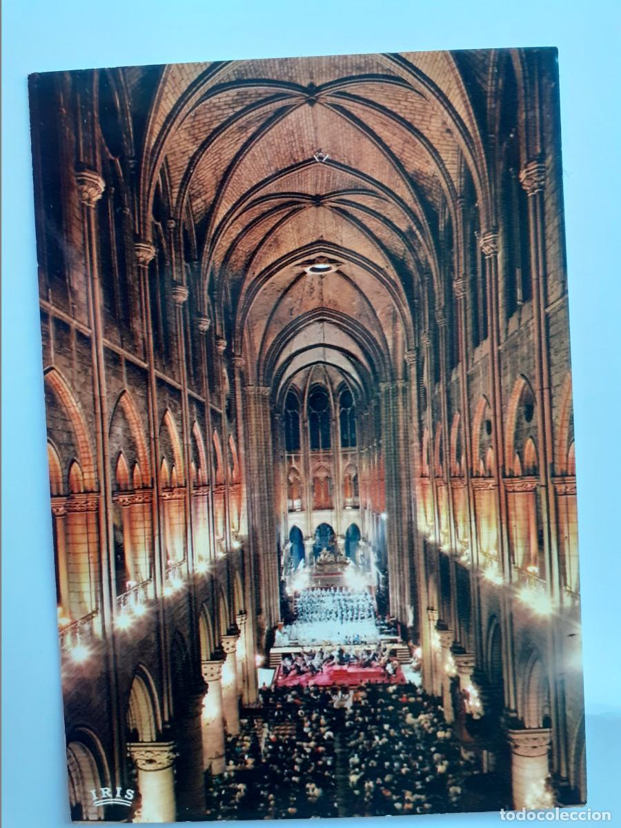 Postcards: POSTAL - FRANCIA PARIS NEF DE LA CATHEDRALE NOTRE - DAME POUVANT CONTENIR 9000 PERSONNES
