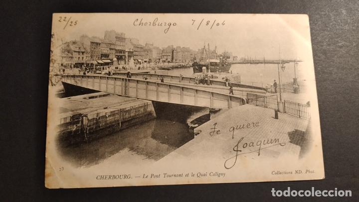 Postales: CHERBOURG FRANCIA POSTAL - Foto 1