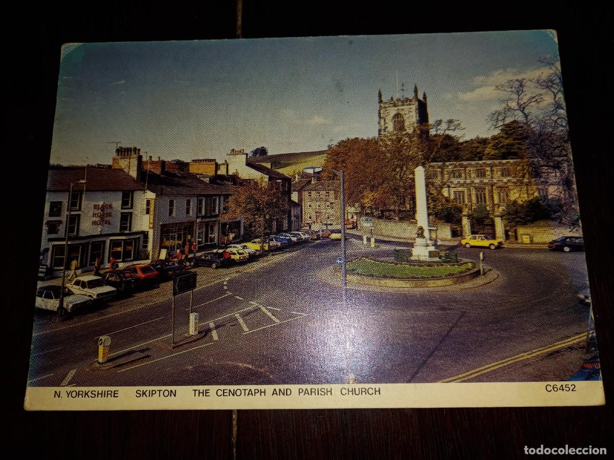 Postales: N&ordm; 52052 POSTAL INGLATERRA N YORKSHIRE SKIPTON THE CENOTAPH AND PARISH CHURCH