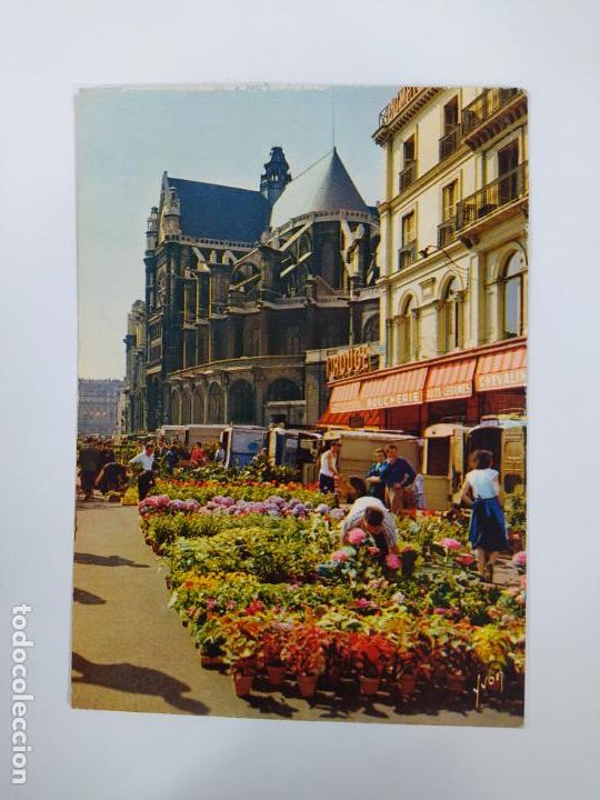Postcards: POSTAL PARIA. IGLESIA DE SAN EUSTAQUIO. CIRCULADA. TDKP21F