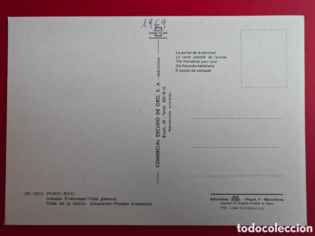 Postales: Port-Bou, aduana Francesa - Foto 2