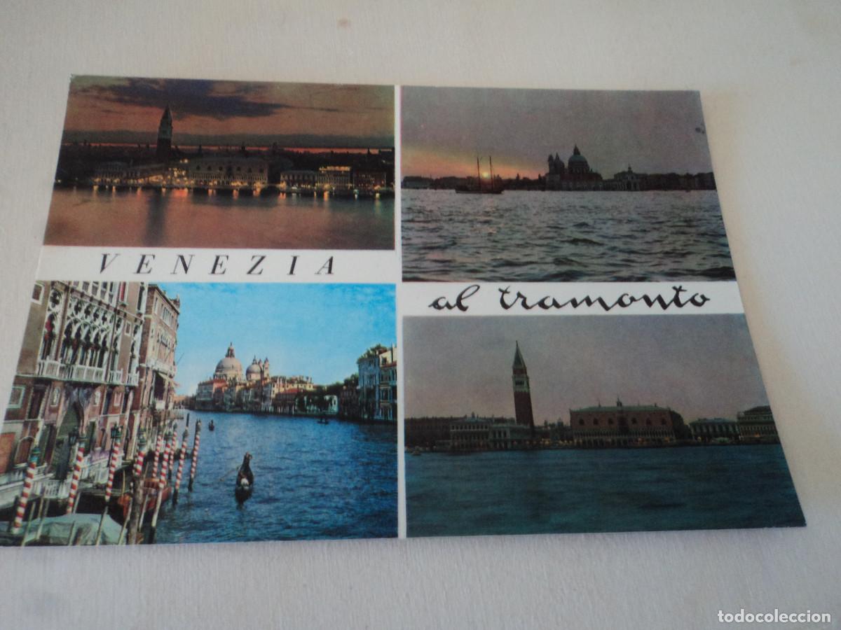 Postales: VENEZIA AL TRAMONTO, ED. SAR, CIRCULADA 1966
