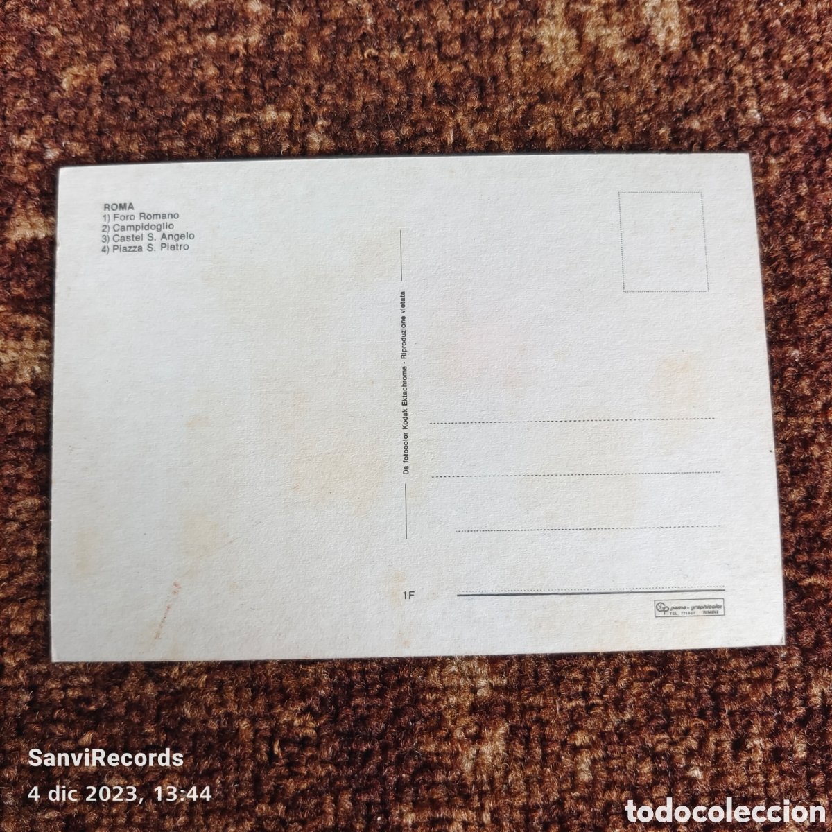 Postales: POSTAL: ROMA (ITALIA) - Foto 2