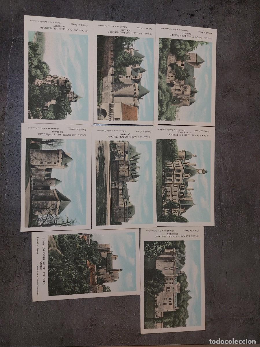 8 postales - castillos del perigord