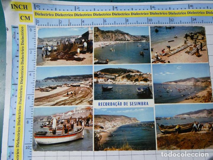 Cartoline: POSTAL DE PORTUGAL. SESIMBRA VISTAS TIPISMO FOLKLORE PESCADORES . 81