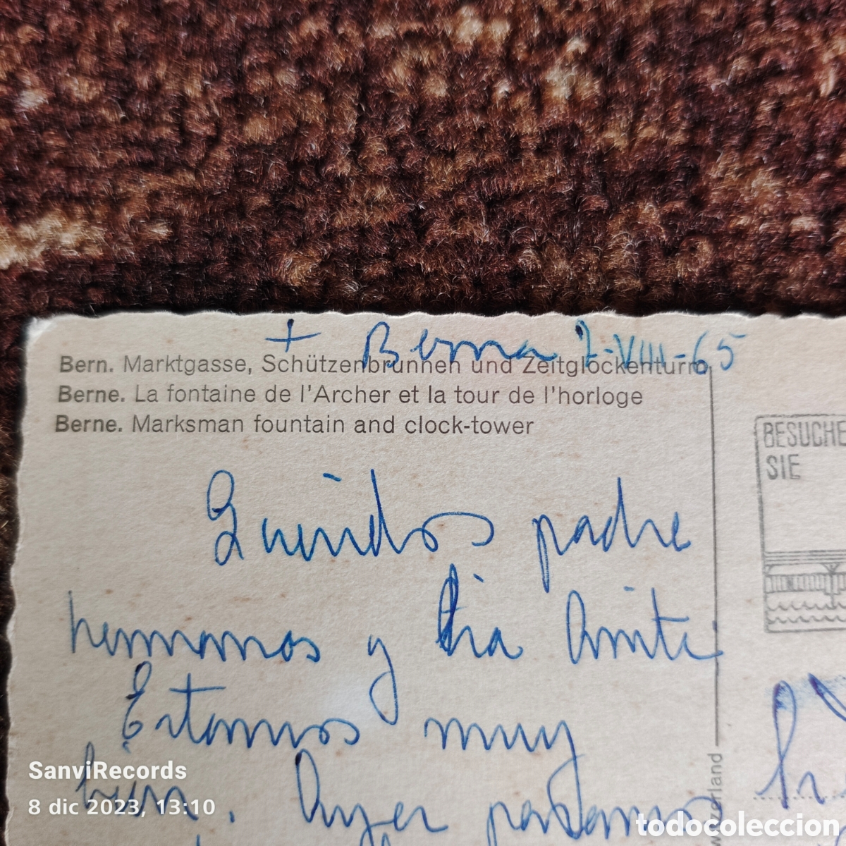 Postales: POSTAL: BERN (SUIZA) - Foto 2