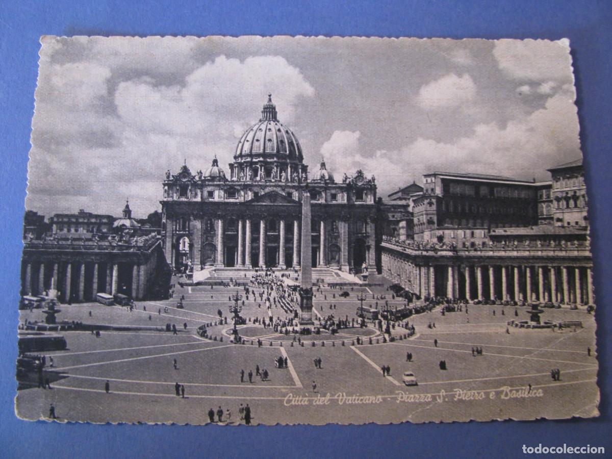 Postales: POSTAL DE VATICANO. PIAZZA S. PIETRO E BASILICA. - Foto 1