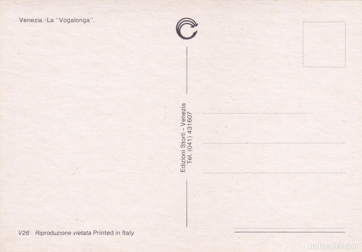 Postales: VENECIA (ITALIA). LA &rdquo;VOGALONGA&rdquo; - Foto 2