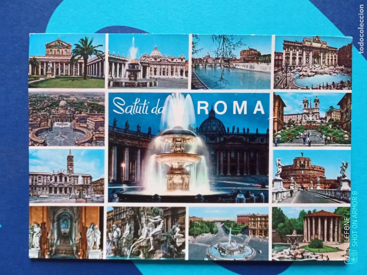 Postales: POSTAL SALUTI DE ROMA - ESCRITA. - Foto 1
