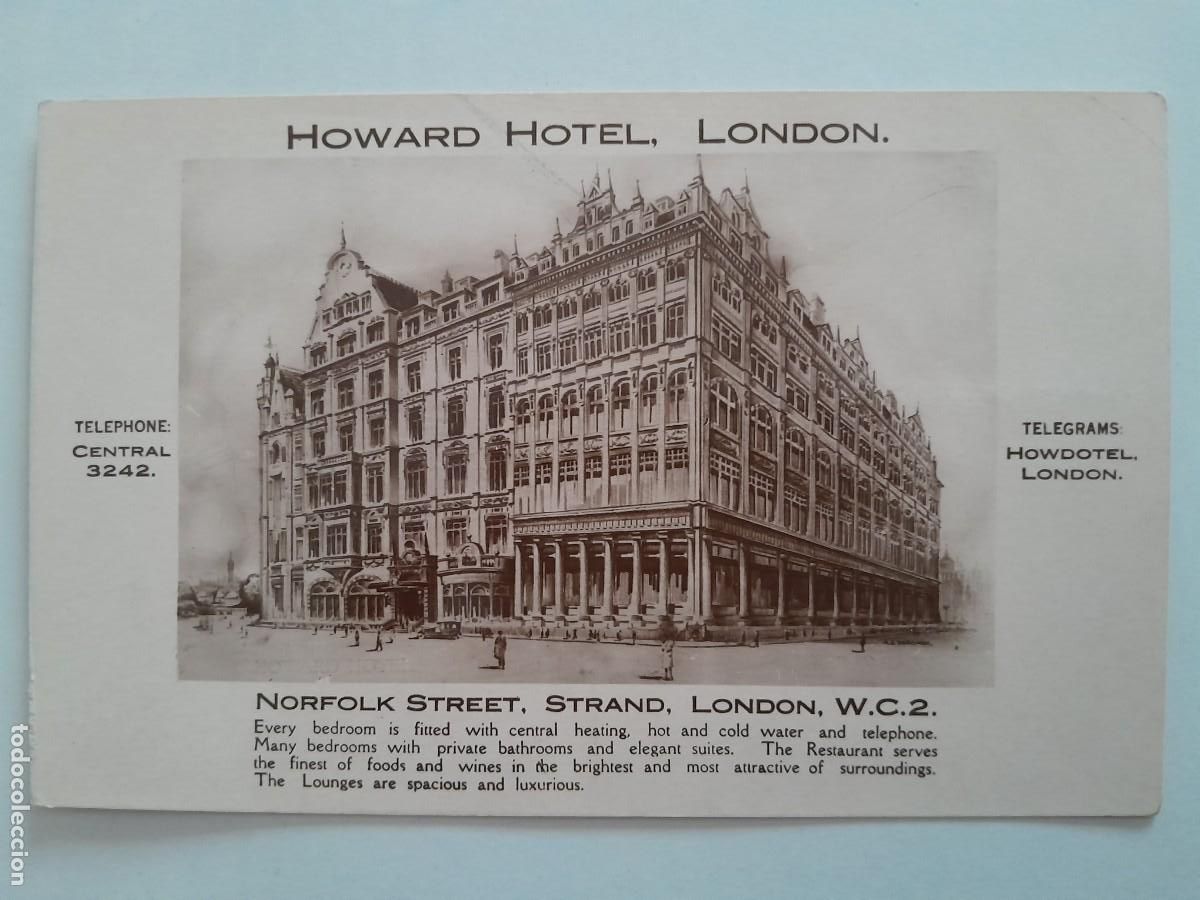 Postais: ANTIGUA POSTAL HOWARD HOTEL LONDON RV 1758