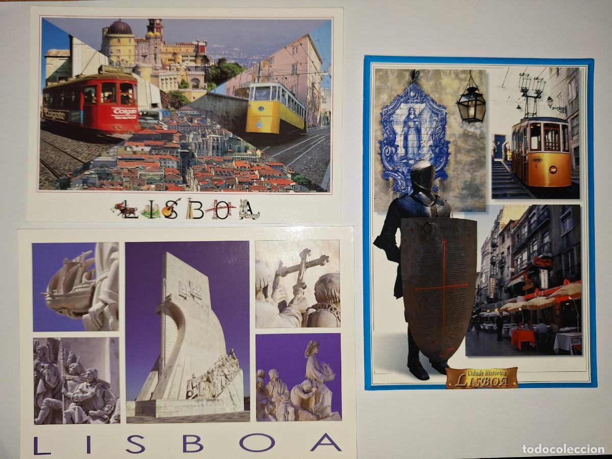 Postales: LOTE 9 POSTALES LISBOA, SIN USAR. - Foto 3
