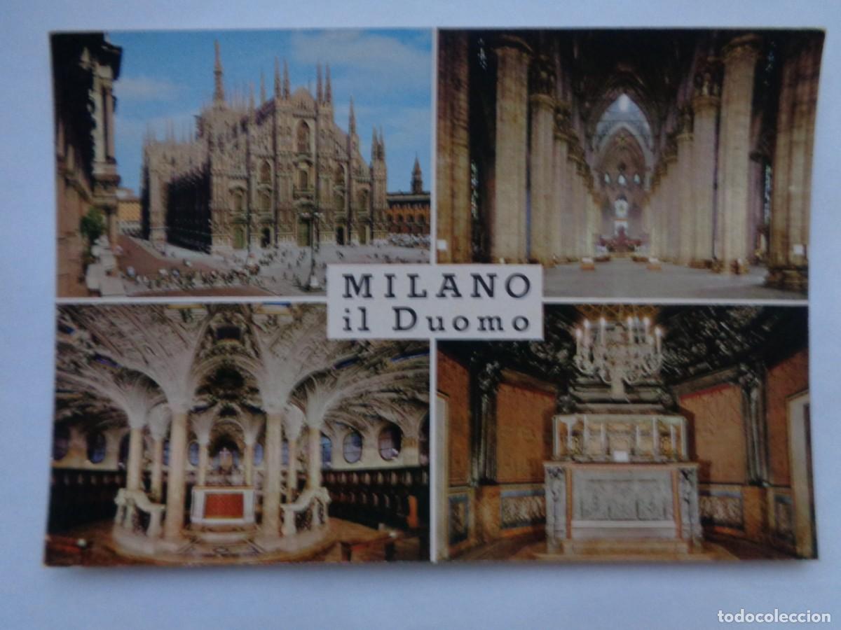 Cartoline: POSTAL DE MILAN ( ITALIA ): EL DUOMO. LA CATEDRAL . A&Ntilde;OS 60