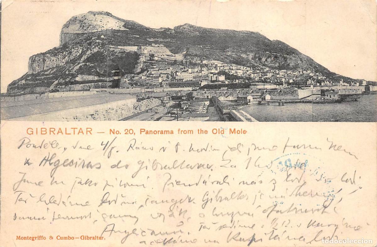 Postales: GIBRALTAR .- PANORAMA FROM THE OLD MOLE - Foto 1
