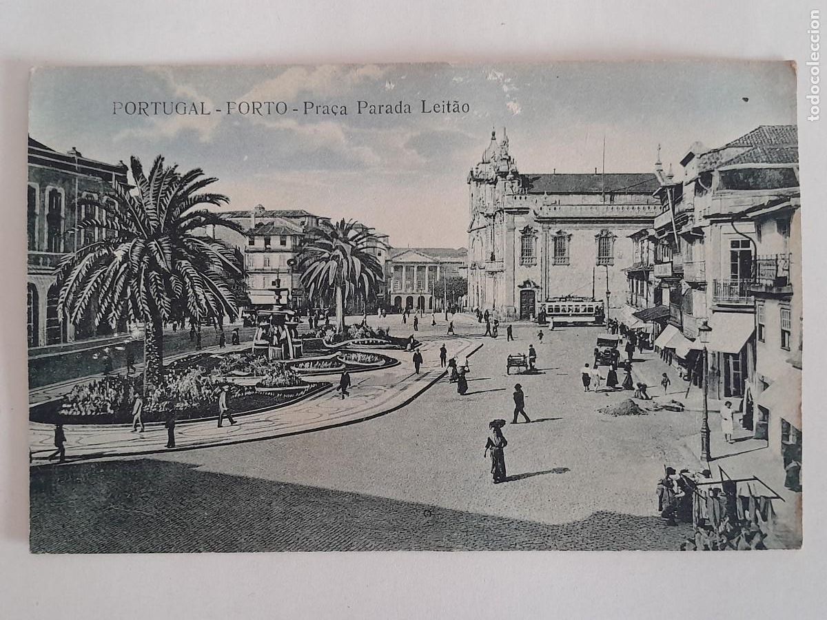 Postkarten: ANTIGUA TARJETA POSTAL PORTUGAL PORTO PLAZA PARADA LEITAO RV 1867