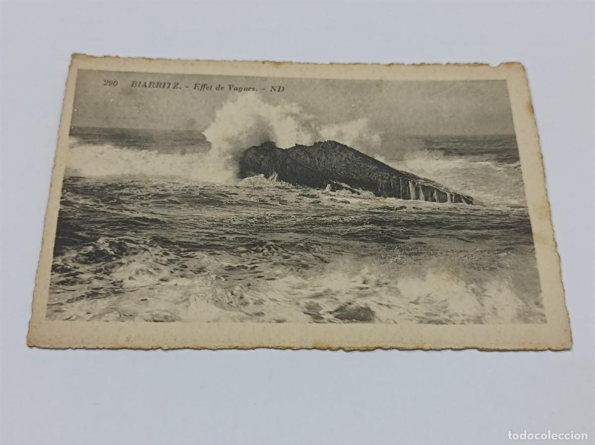 Postales: POSTAL BIARRITZ - EFFET DE VAGUES - Foto 1