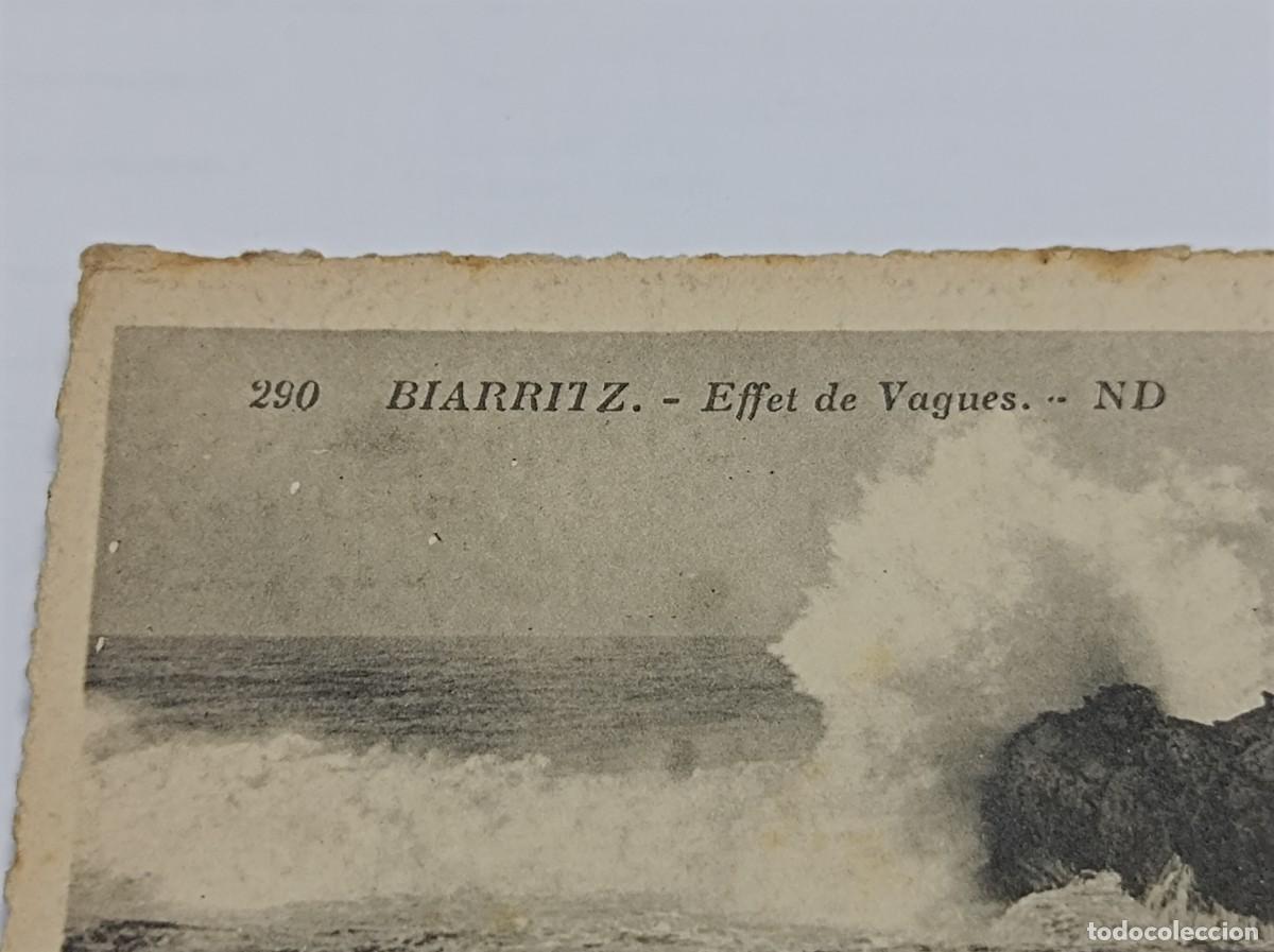 Postales: POSTAL BIARRITZ - EFFET DE VAGUES - Foto 2