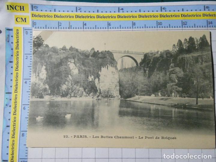 Cartoline: ANTIGUA POSTAL DE FRANCIA. SIGLO XIX - 1905. PARIS LES BUTTES CHAUMONT LE PONT DE BRIQUES. 645