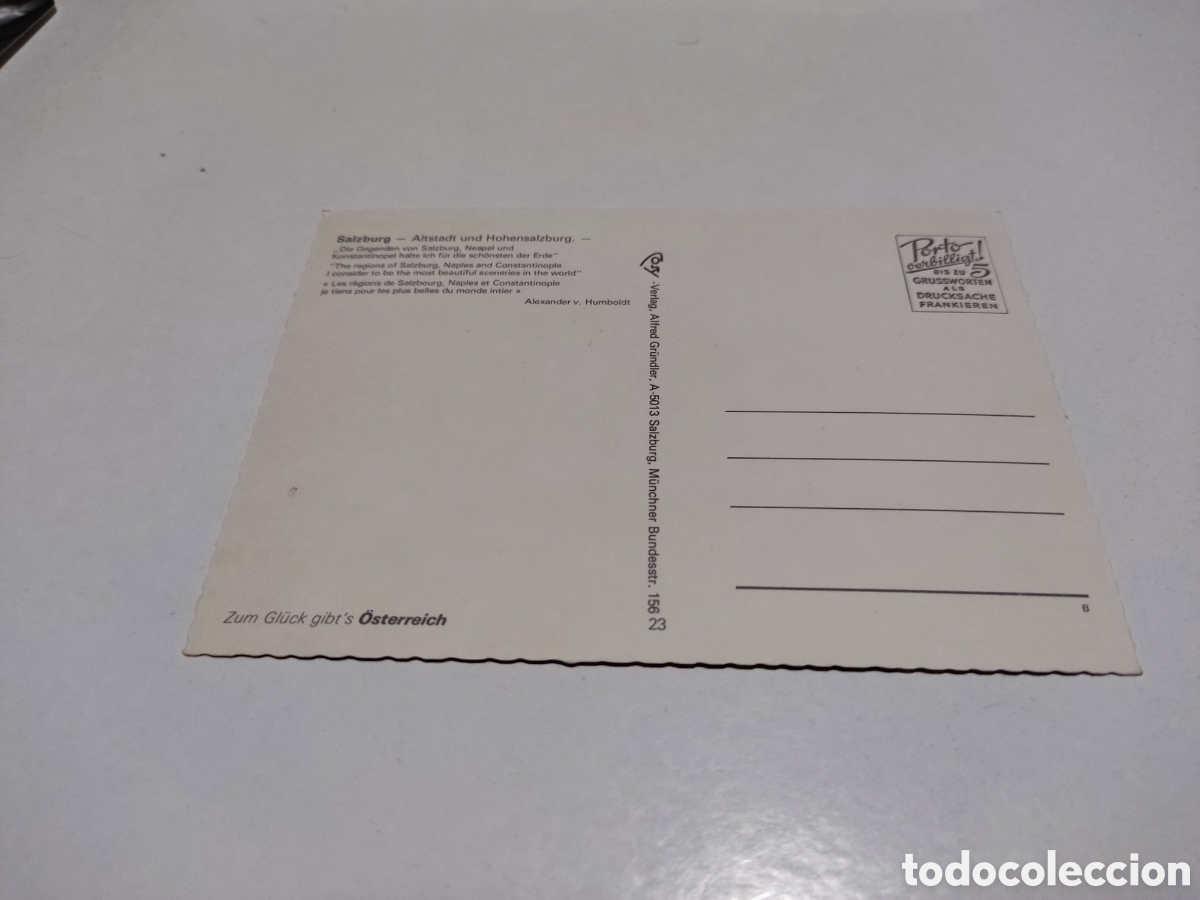 Postales: Postal Salzburgo castillo - Foto 2
