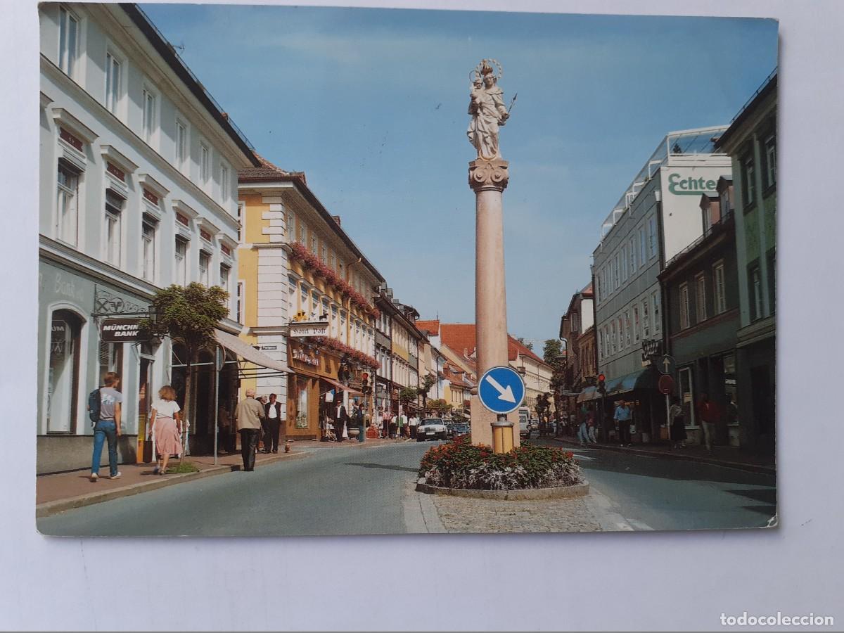 Postales: POSTAL - ALEMANIA MURNAU MARKTSTRA&szlig;E MIT MARIENS&Auml;ULE MURNAU CALLE DEL MERCADO CON COLUMNA MARIANA