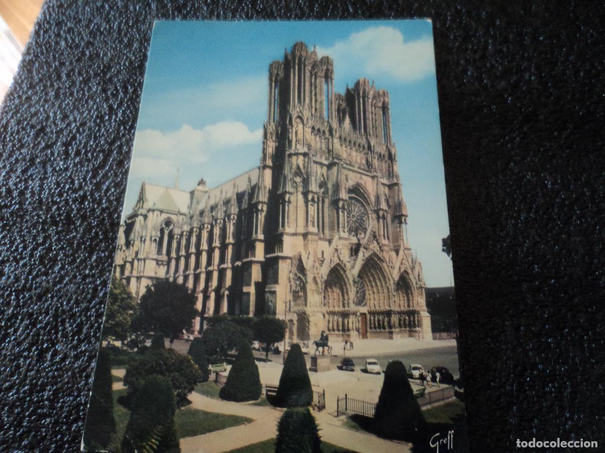 Postales: reims, fa&ccedil;ade de la cathedrale, ed. greff - Foto 1