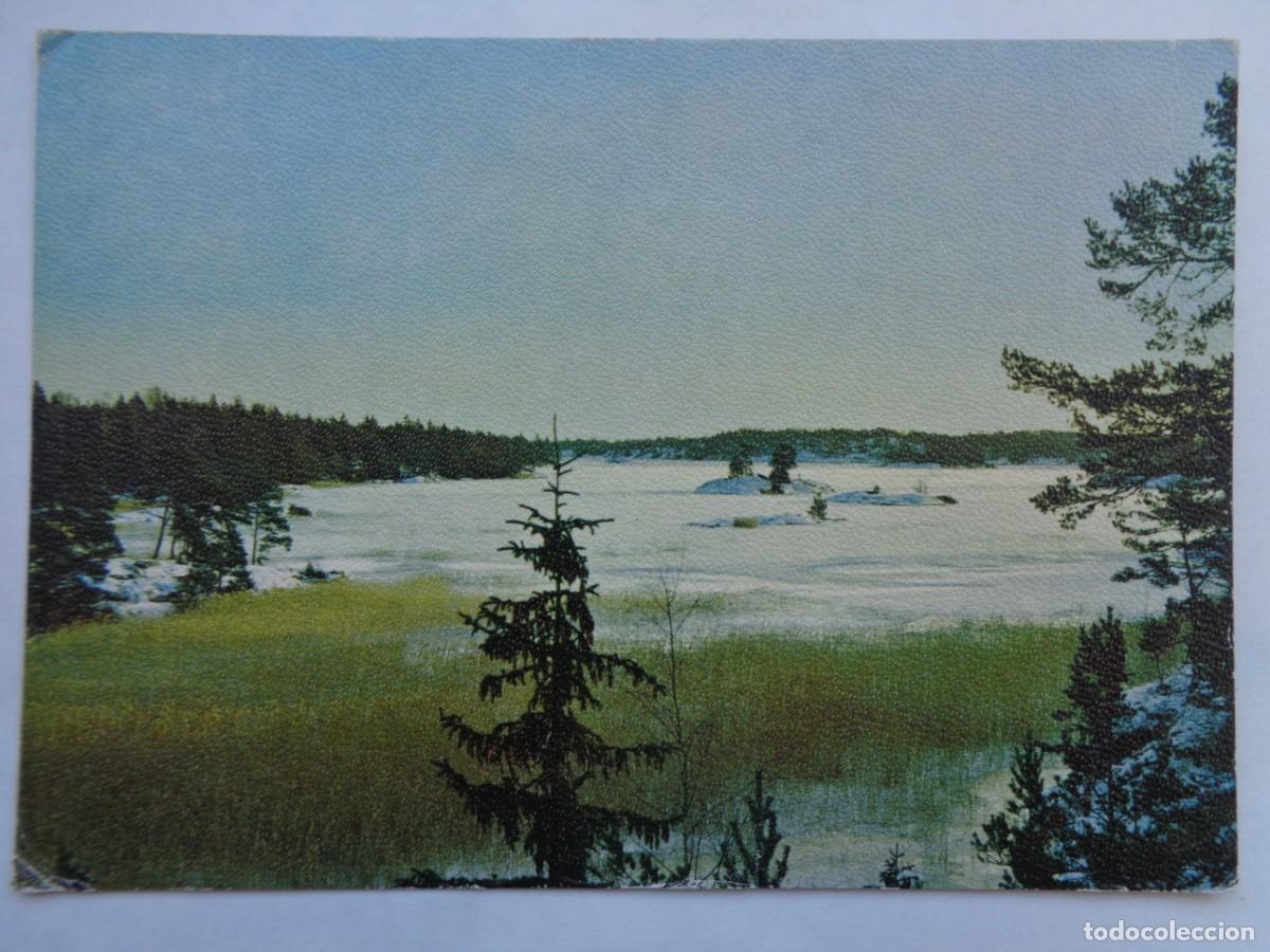 Cartoline: POSTAL DE FINLANDIA ( SOUMI ). CIRCULADA A SEVILLA EN 1975, EN ESPERANTO Y CON VI&Ntilde;ETA