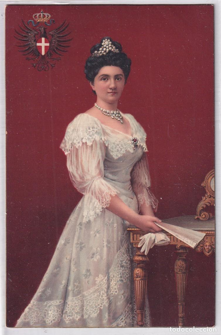 Postales: Postal Su Majestad la Reina de Italia. Stengel & co 29971 Sin circular.