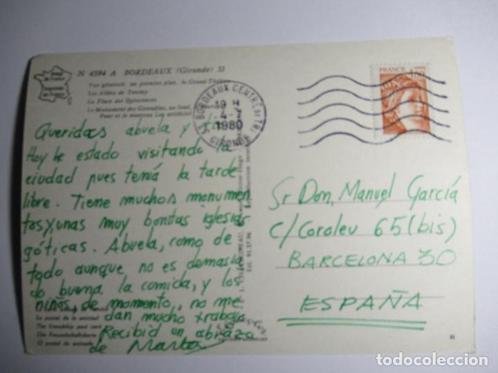 Postales: Bordeaux - Circulada en 1980 - Foto 2