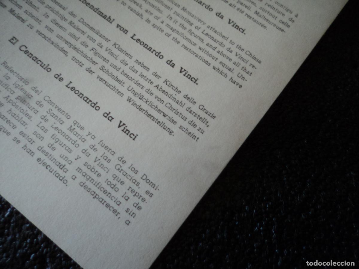 Postales: milan, el cenaculo de leonardo da vinci, 5 idiomas - Foto 2