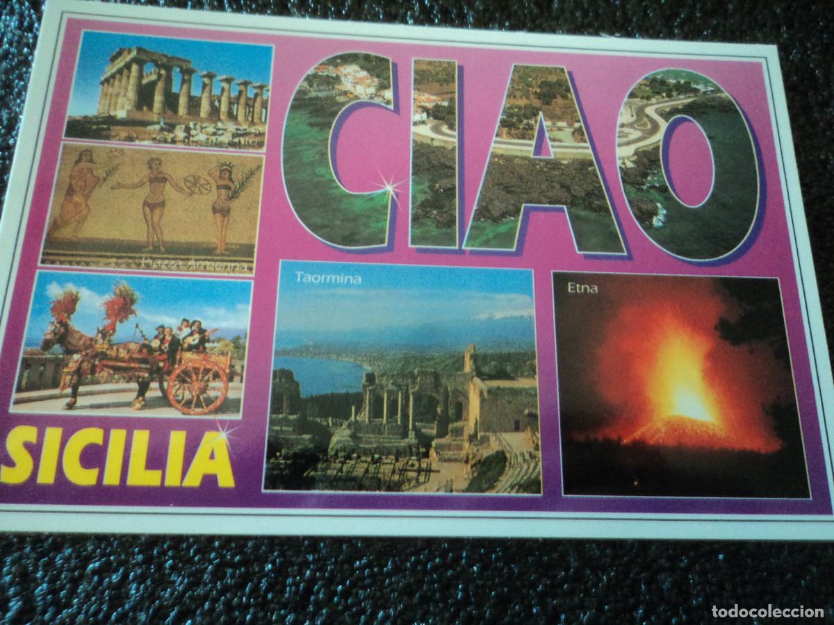 Postales: sicilia, etna, taormina, ed. tornatore